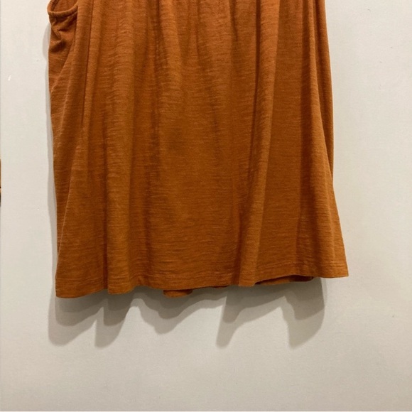 Anthropologie Lillian Ruched Tank Top Size Small-Medium Rust Orange New - Picture 6 of 10